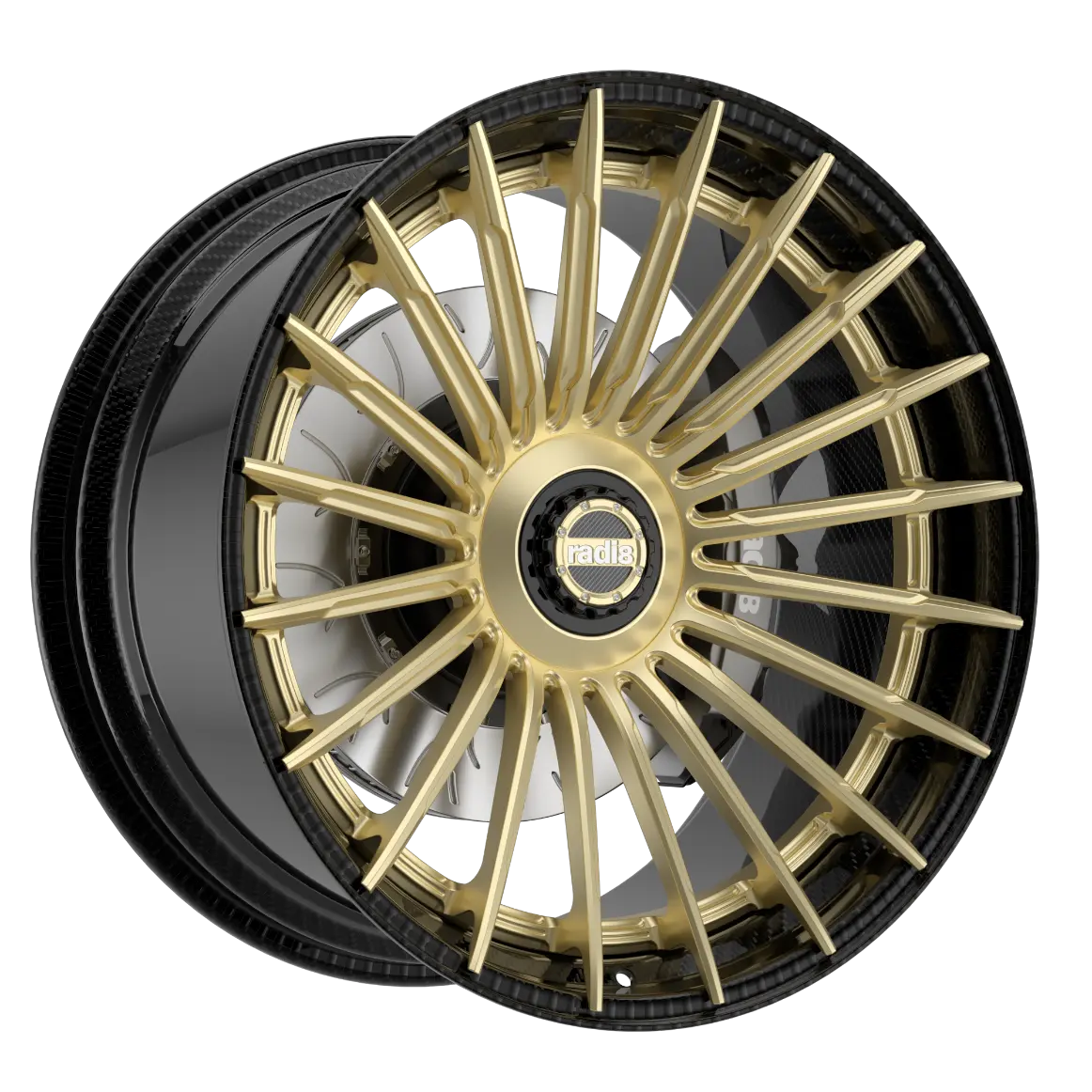 Wheels for Lamborghini – Full Carbon R802 forged by Radi8 to match the bold attitude of your supercar